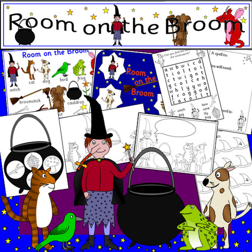Room on the Broom story resource pack- Halloween