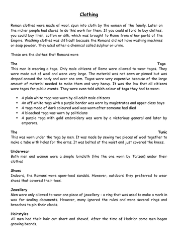 Life in the Roman Empire