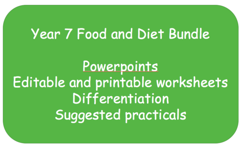 Yr7 Food and Diet