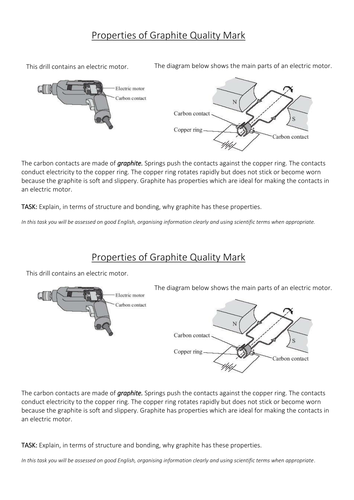 Properties of Graphite Quality Mark Assessment (TASK ONLY)