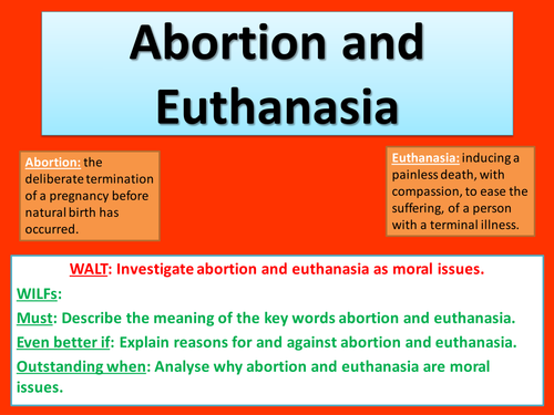 P4C Abortion and Euthanasia