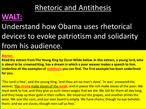 An analysis of persuasive devices in Obama's speech