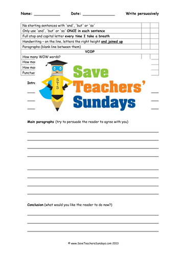 Writing Persuasively Lesson Plan and Other Resources (1)