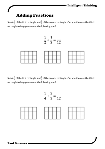 Adding Fractions | Teaching Resources