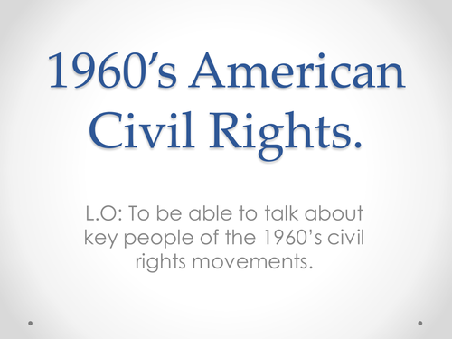 1960's Civil Rights