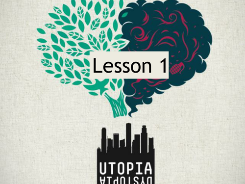 Utopian & Dystopian Fiction complete SOW: 1984, Hunger Games, Animal Farm, Lord of the Flies...