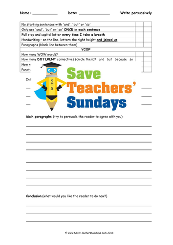 Writing Persuasively Lesson Plan and Other Resources (2)