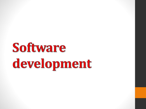 AQA GCSE COMPUTING - Software Development Life Cyle