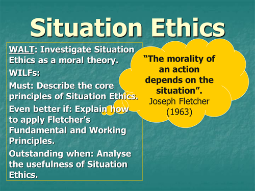 An introduction to Situation Ethics
