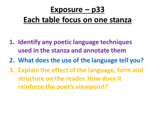 AQA Power and conflict Fully differentiated Exposure Poppies Bayonet Charge London Ozymandias