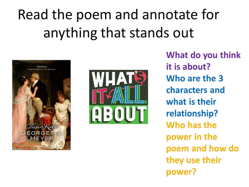 Unseen poetry AQA Edexcel Activities and resources to support teaching of unseen poetry