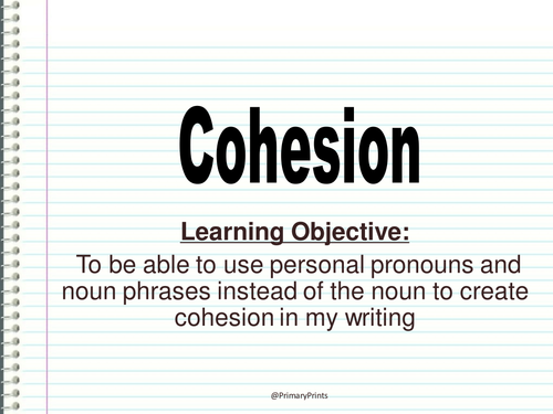 Cohesion Lesson