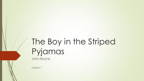 The Boy in the Striped Pyjamas - Full SoW