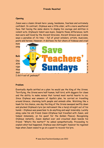 Writing a Short Myth or Legend Lesson Plan and Other Resources (2)