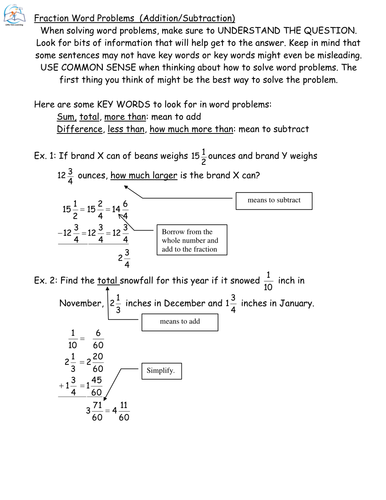 Fraction Printables