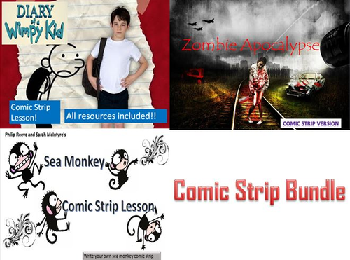 Comic Strip Writing Bundle with Starters