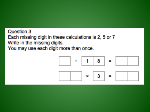 ks2 problem solving 4 answers