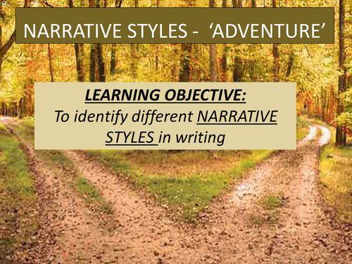 NARRATIVE STYLES - Creative Writing and Poetry