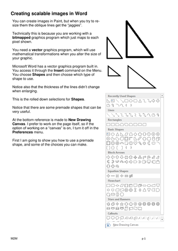 Create scalable images in Microsoft Word