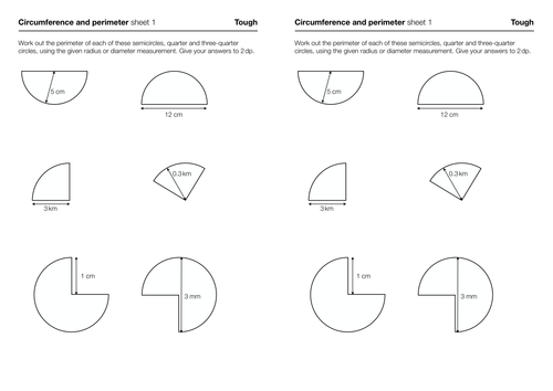 Circumference and perimeter