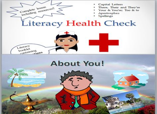 Literacy Health Check and About You Lesson + Starters