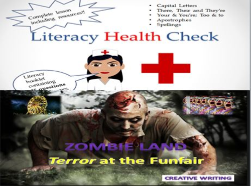 Literacy Health Check and Zombie Land Creative Writing lesson + Starter Pack