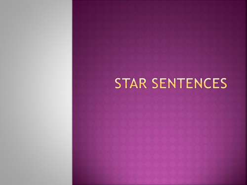 star-sentence-and-sentence-types-teaching-resources