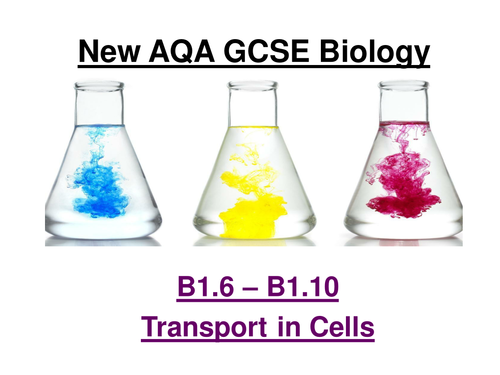 New AQA GCSE Biology Separates B1.1 to 1.10 Cells ppt and checklists