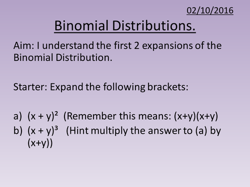 Binomial Distribution