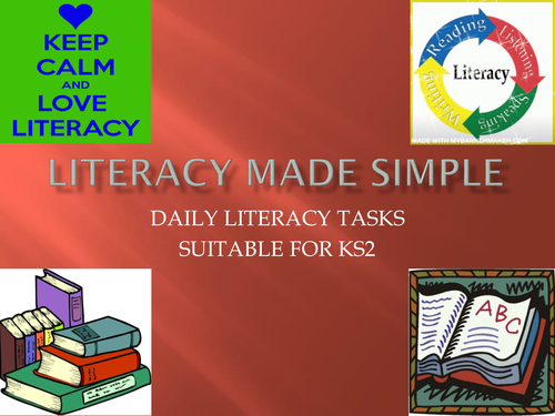 Literacy and SpaG tasks for KS2
