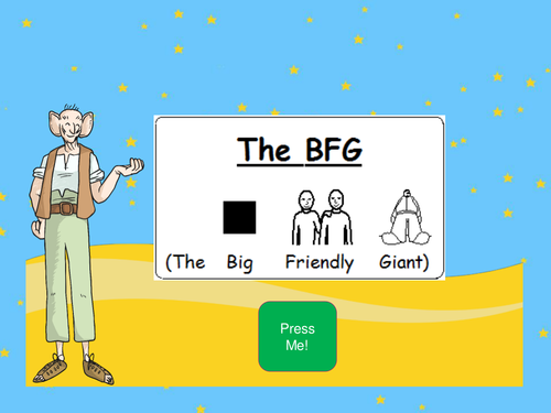 BFG sensory story template