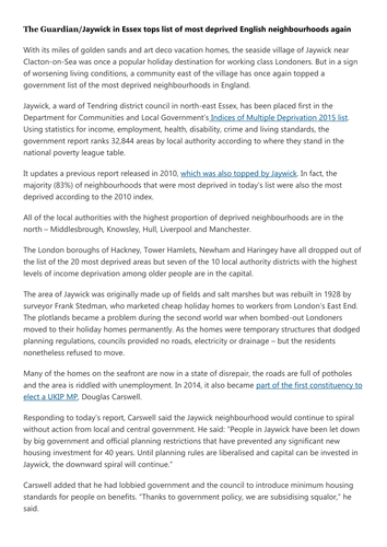 Uneven Places (OCR A Level Geography)