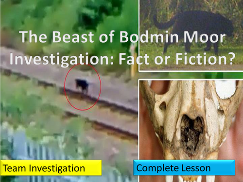 The Beast of Bodmin Moor Exciting Team Investigation Lesson