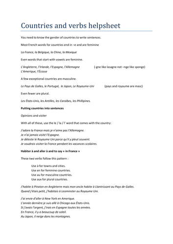 A* holiday writing French