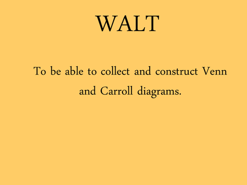 Venn and Carroll diagrams looking at  multiples