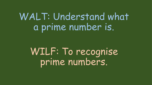 Prime Numbers and Factors - Year 5 and 6