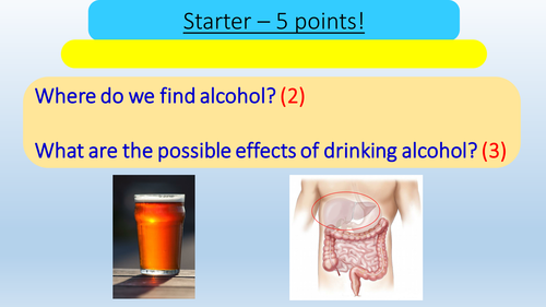 Alcohol and its Effects - Lesson Presentation