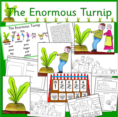 The Enormous Turnip story resource pack- Autumn harvest by robbyn ...