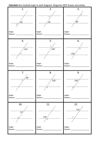 Angles and parallel lines activity by dconnor | Teaching Resources