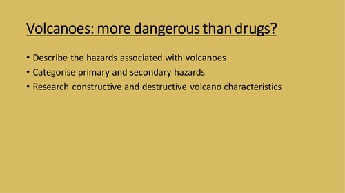 L4 Volcanoes Edexcel A-level from 2016