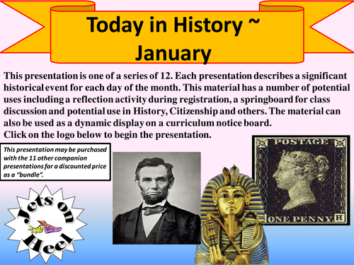 On a January Day in History | Teaching Resources