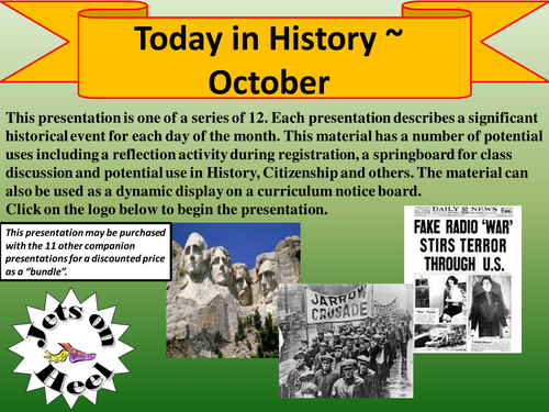 On an October day in History