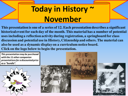 On a November day in History