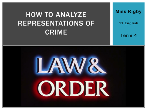 Crime fiction: How to analyse representations of crime