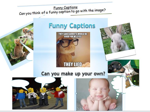 Funny Captions and Word Quizzes Starter Pack | Teaching Resources