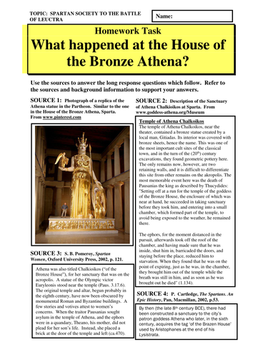 What happened at the House of the Bronze Athena?