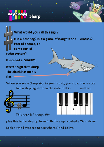Autumn 2 Year 4 music resource pack: The Sharp and the Flat (Unit 2)