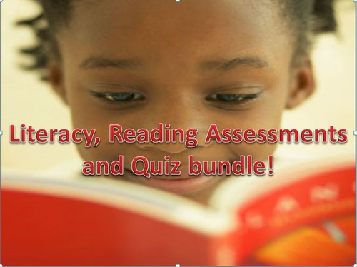 Reading Assessment, Literacy and Quiz Bundle