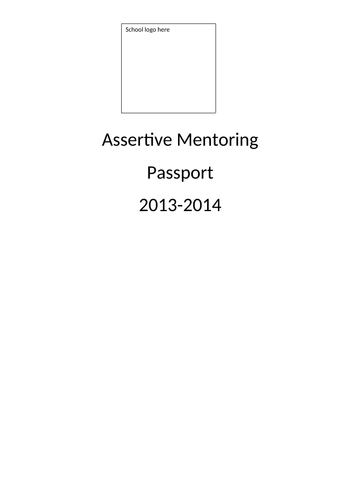 ASSERTIVE MENTORING PASSPORT