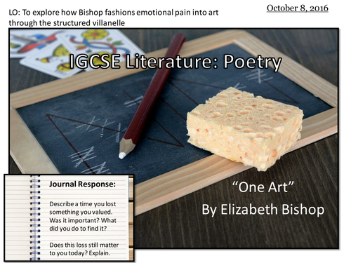 One Art by Elizabeth Bishop (IGCSE Literature)